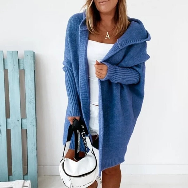 Women's Cosy Hooded Knit Cardigan