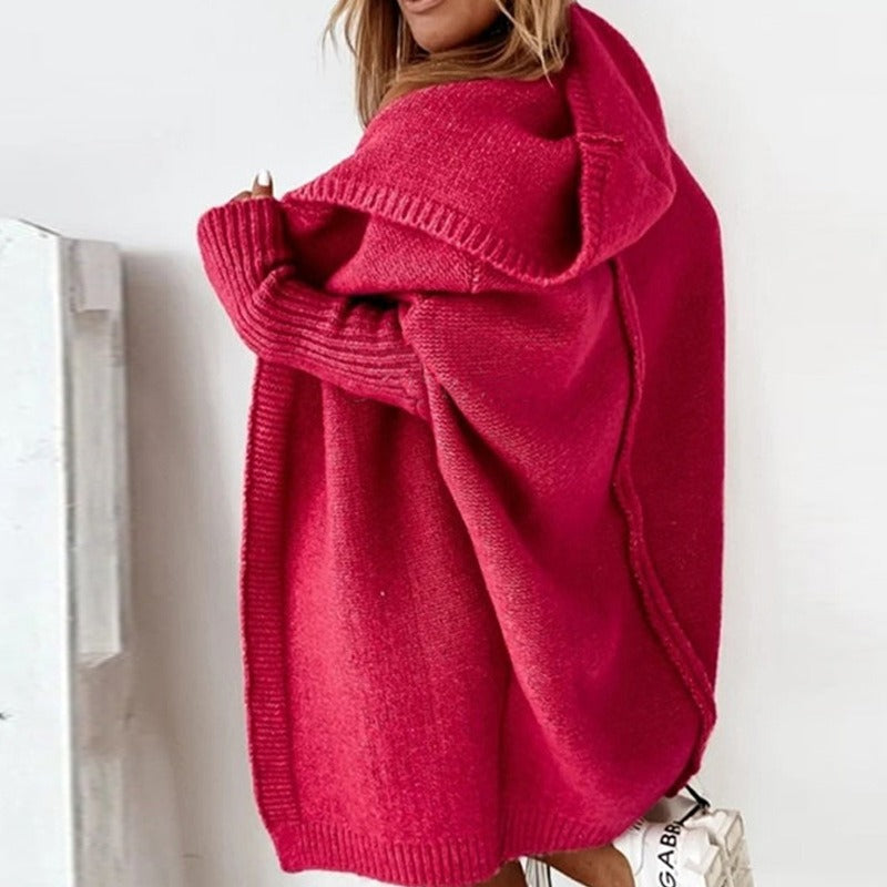 Women's Cosy Hooded Knit Cardigan