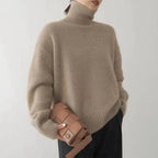 Women's Cosy Ribbed Knit Turtleneck Jumper