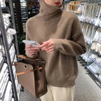 Women's Cosy Ribbed Knit Turtleneck Jumper