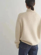 Women's Cosy Ribbed Knit Turtleneck Jumper