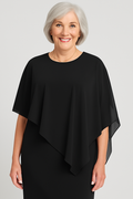 Women's Elegant Pleated Midi Dress with Flattering Fit