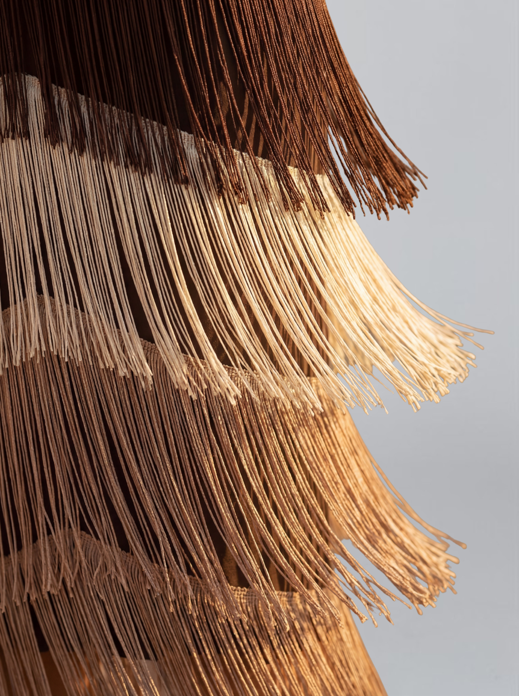 Women's Elegant Tiered Fringe Midi Formal Dress