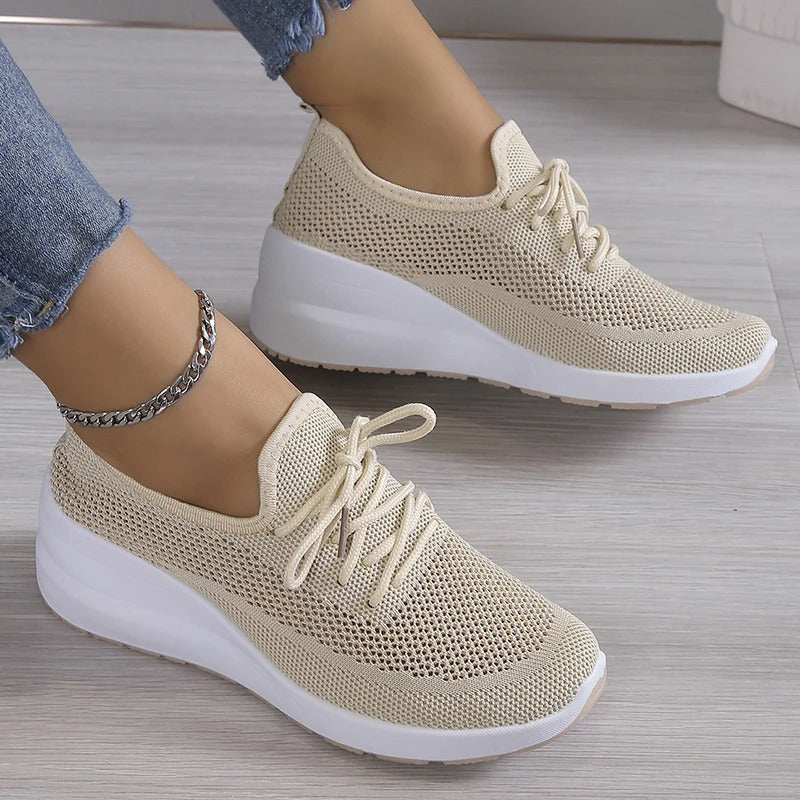 Women's Elevated Platform Wedge Trainers