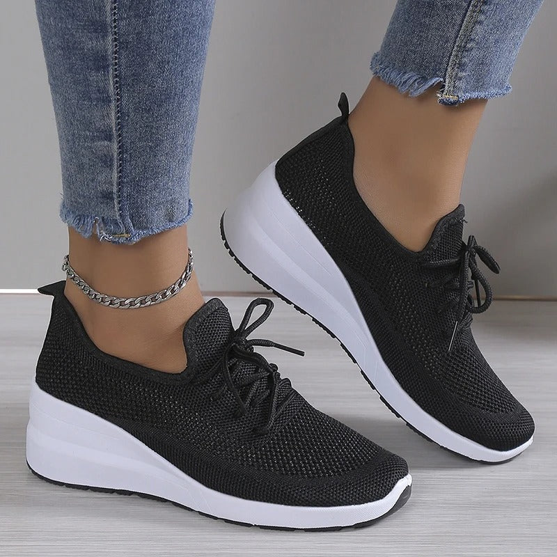 Women's Elevated Platform Wedge Trainers