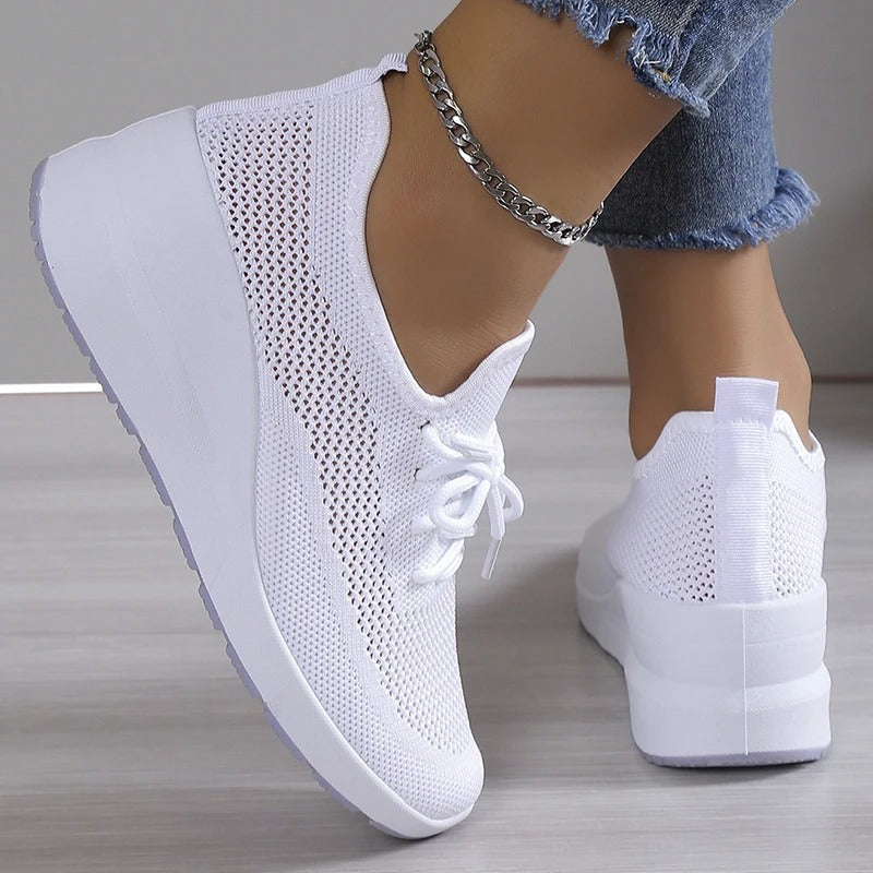 Women's Elevated Platform Wedge Trainers