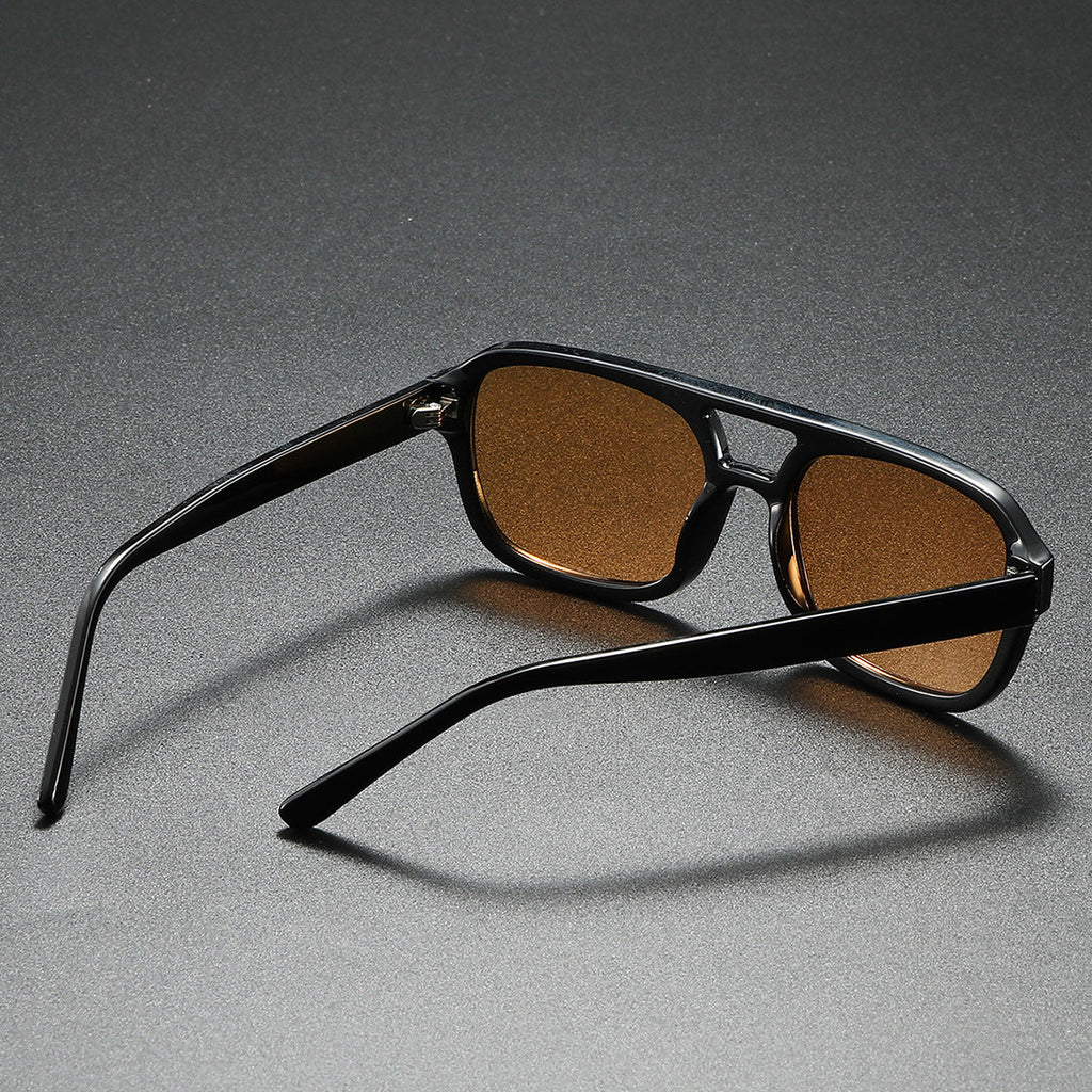 Women's fashionable sunglasses in elegant, angular design