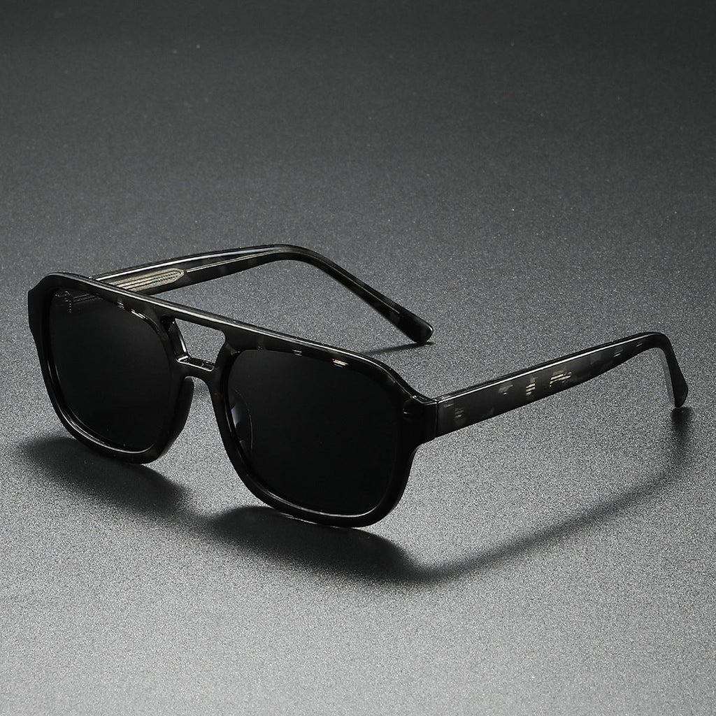 Women's fashionable sunglasses in elegant, angular design