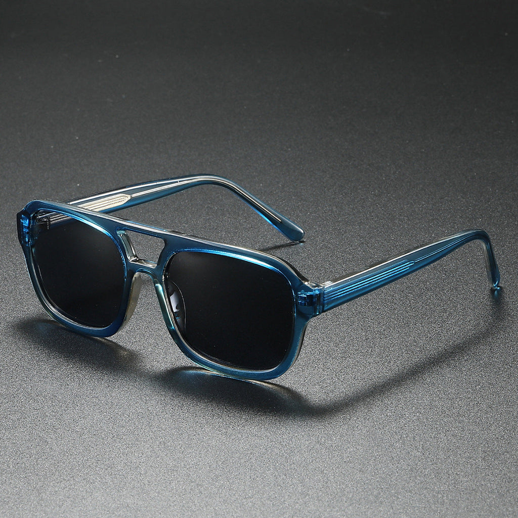 Women's fashionable sunglasses in elegant, angular design