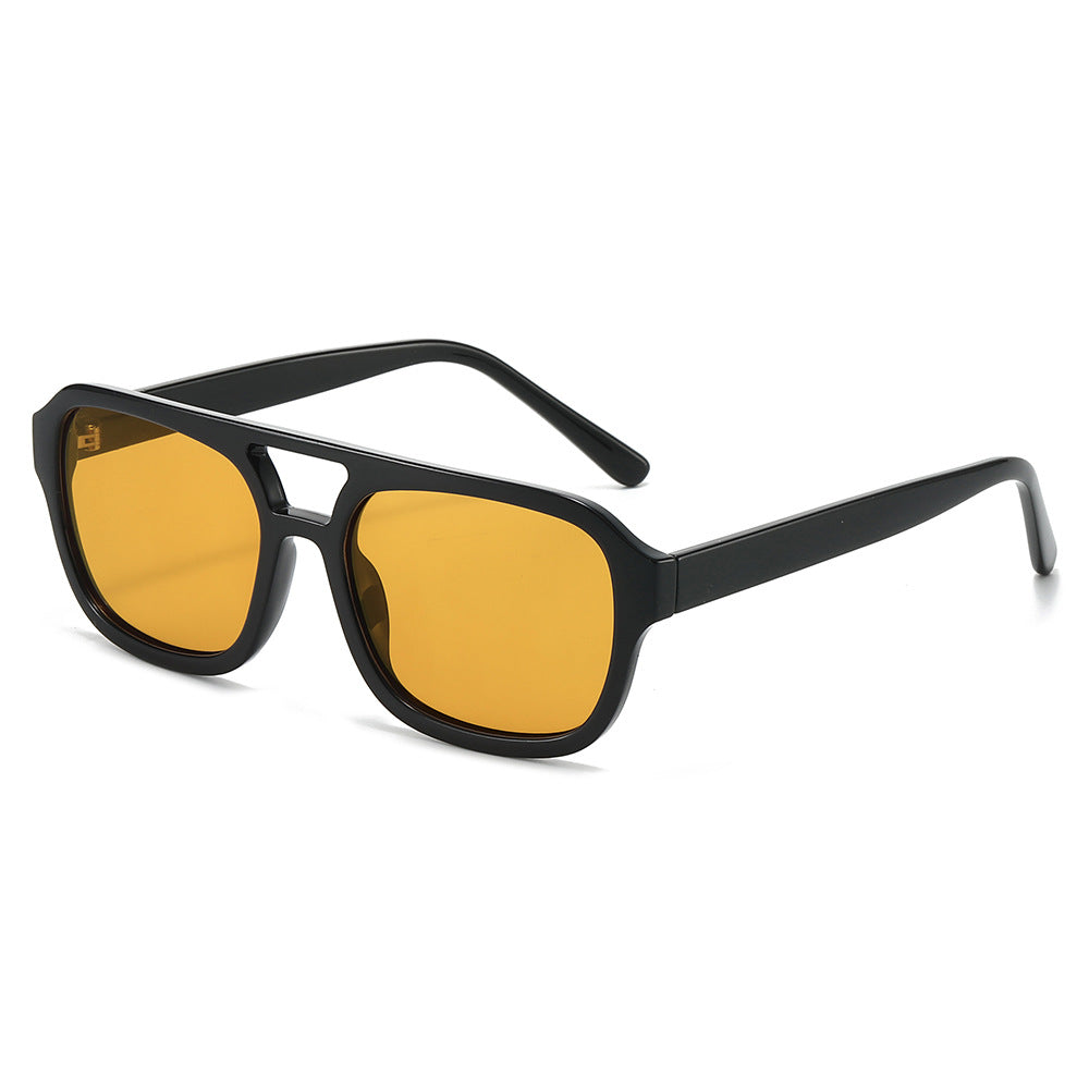 Women's fashionable sunglasses in elegant, angular design