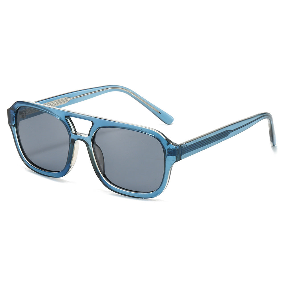 Women's fashionable sunglasses in elegant, angular design