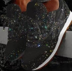 Women's Glitter Lace-Up Everyday Trainers