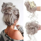 Women's Instant Messy Bun Hair Clip with Curls - Easy Updo