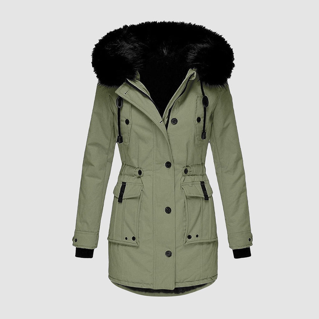 Women's Insulated Hooded Parka – Cosy & Weatherproof Winter Jacket
