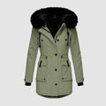 Women's Insulated Hooded Parka – Cosy & Weatherproof Winter Jacket