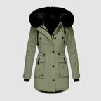 Women's Insulated Hooded Parka – Cosy & Weatherproof Winter Jacket