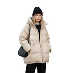 Women's Long Hooded Down Jacket for Winter