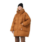 Women's Long Hooded Down Jacket for Winter