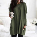 Women's Oversized Tunic Top with Pockets | Casual Long Sleeve Comfort