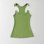 Women's Racerback Tank Top with Ribbed Texture