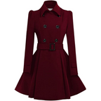 Women's Reversible Belted Peacoat
