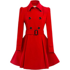 Women's Reversible Belted Peacoat