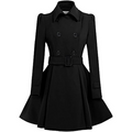 Women's Reversible Belted Peacoat