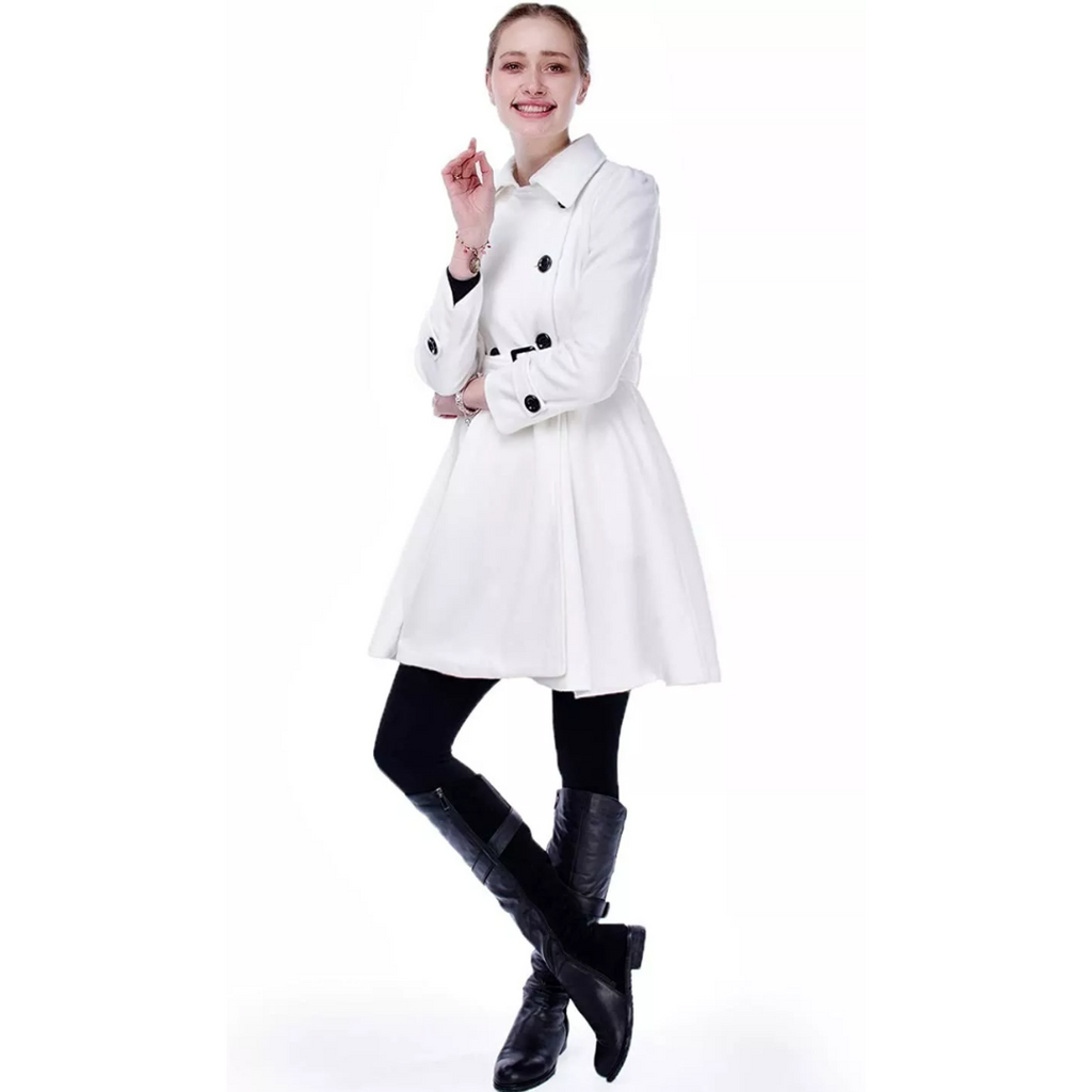 Women's Reversible Belted Peacoat