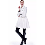 Women's Reversible Belted Peacoat