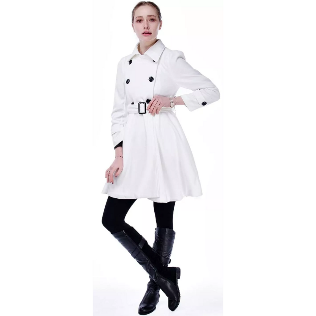 Women's Reversible Belted Peacoat