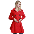 Women's Reversible Belted Peacoat