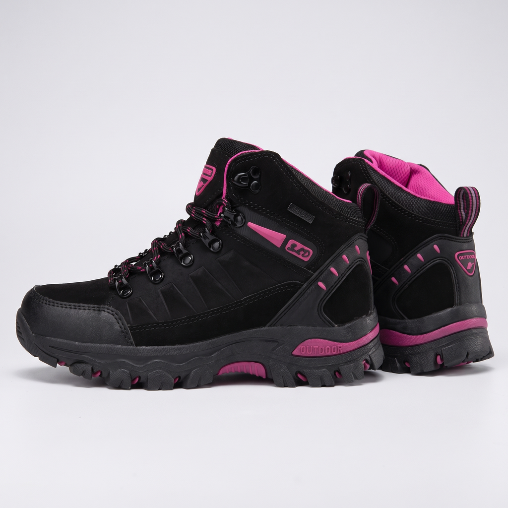 Women's Walking Boots - Hiking Boots for Women - Mid Cut Lace Up