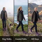 Women's Walking Boots - Hiking Boots for Women - Mid Cut Lace Up