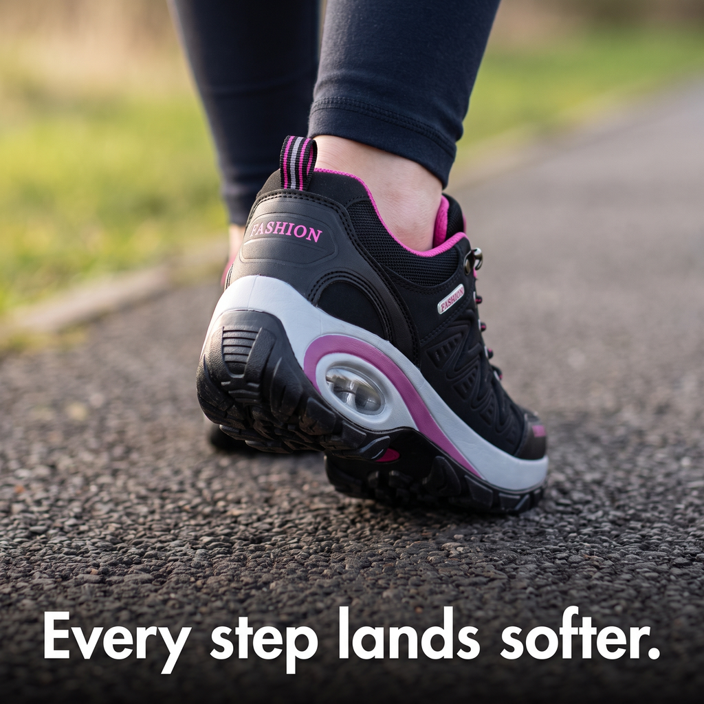Women's Walking Shoes - Air Cushion Hiking Trainers - Hiking Shoes