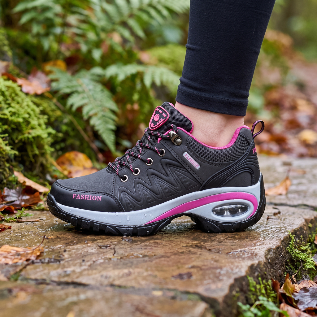 Women's Walking Shoes - Air Cushion Hiking Trainers - Hiking Shoes