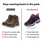 Women's Walking Shoes - Air Cushion Hiking Trainers - Hiking Shoes