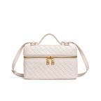 Woven Leather Cosmetic Case