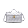 Woven Leather Cosmetic Case