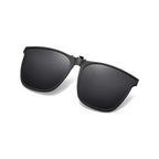 Polarised flip-up clip-on sunglasses for prescription glasses
