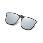 Polarised flip-up clip-on sunglasses for prescription glasses