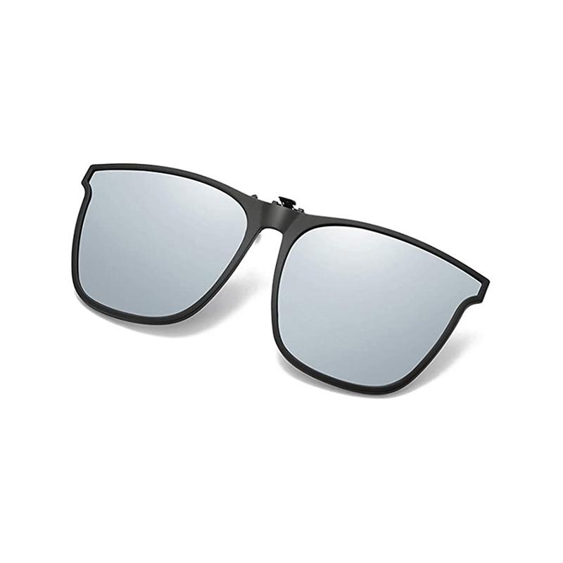 Polarised flip-up clip-on sunglasses for prescription glasses