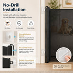 No-Drill Retractable Pet Gate for Doorways, Kitchens & Stairs - Keep Cats and Dogs Safely Out of Off-Limit Areas