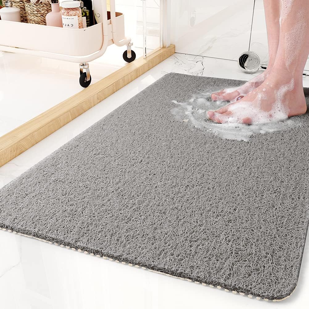 Non-Slip Shower Mat – Soft, Safe, Easy to Clean, Customisable Size, Quick Water Drainage