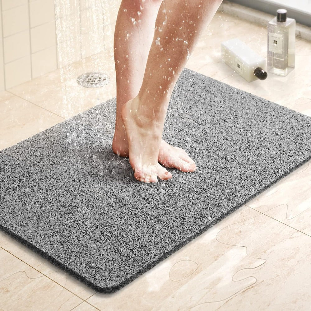 Non-Slip Shower Mat – Soft, Safe, Easy to Clean, Customisable Size, Quick Water Drainage