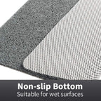 Non-Slip Shower Mat – Soft, Safe, Easy to Clean, Customisable Size, Quick Water Drainage