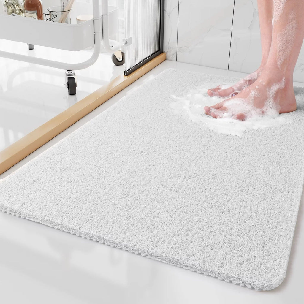 Non-Slip Shower Mat – Soft, Safe, Easy to Clean, Customisable Size, Quick Water Drainage