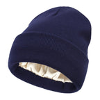 Noor Silk Winter Hat – Wool & Silk – Anti-Frizz Hair Protection