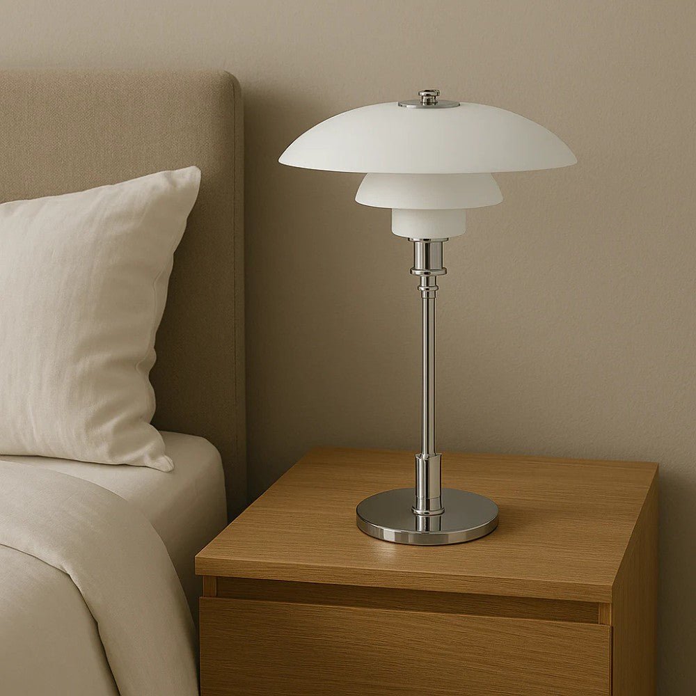 Nordic three-tier glass table lamp