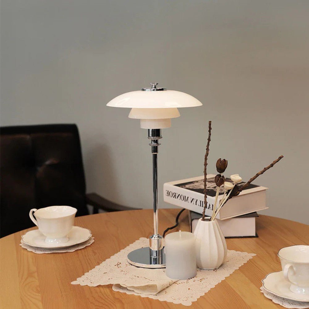Nordic three-tier glass table lamp