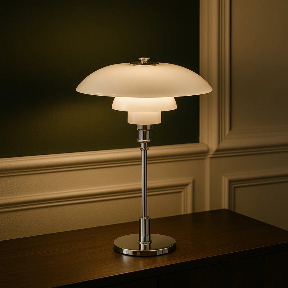 Nordic three-tier glass table lamp